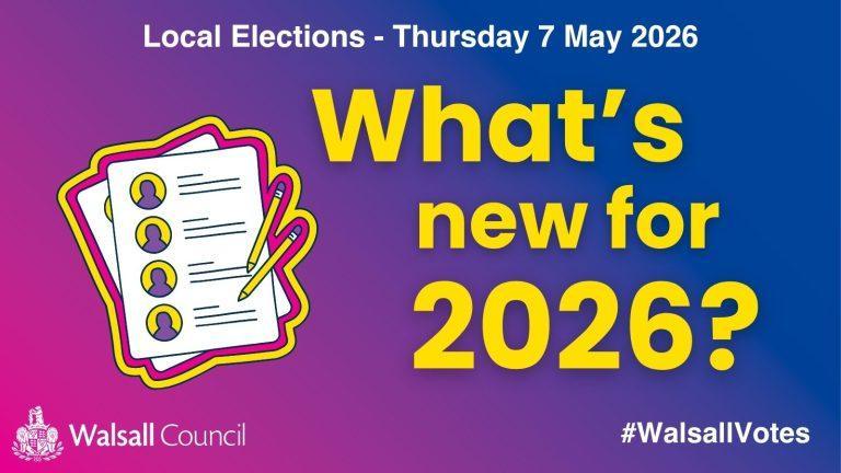 What’s new at the 2026 Local Elections in Walsall