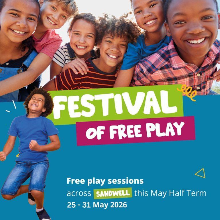 Sandwell invites families to enjoy a Festival of Free Play this Half Term with more than 25 events